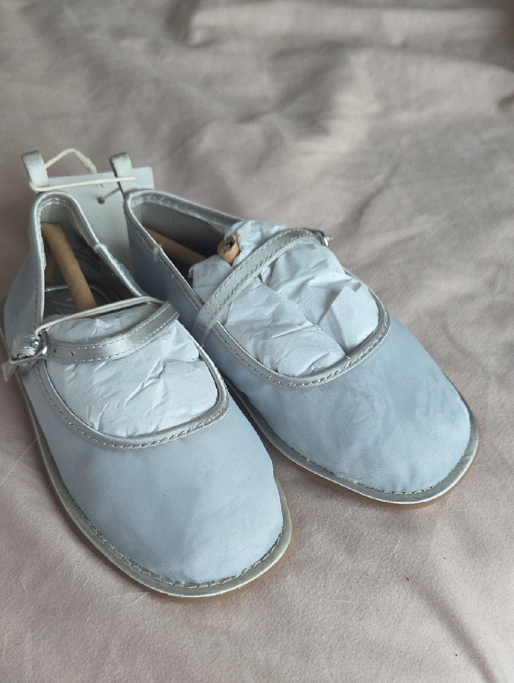 Organza Mary Jane Shoes in Pale Mint - Picture 3 of 5